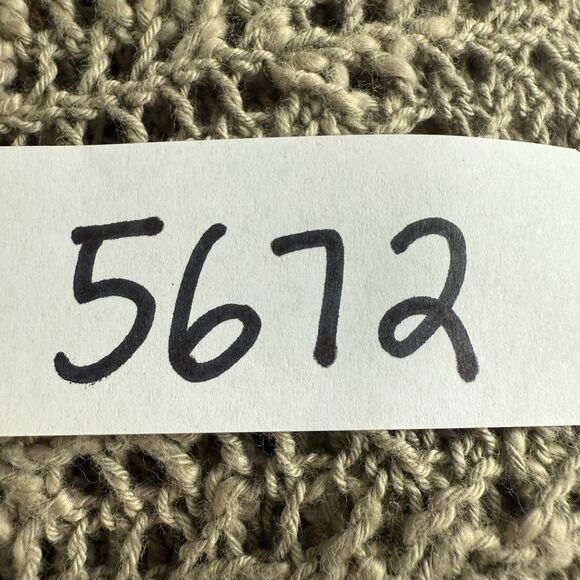 J Jill Pure Jill Pullover Open Knit Hooded Sweater Tan Cotton Women's M - NWT - Picture 11 of 11